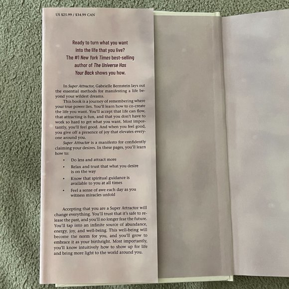 Super Attractor By Gabrielle Bernstein Hard Cover Book and Cards Set - Picture 5 of 7